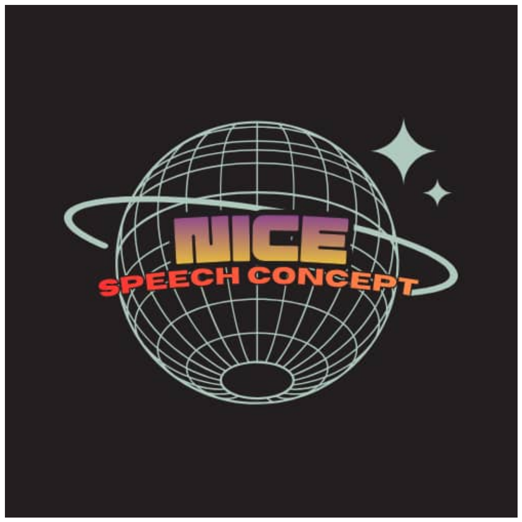 Nice Speech Concept logo